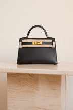 HERMÈS MINI KELLY SELLIER EPSOM | NOIR