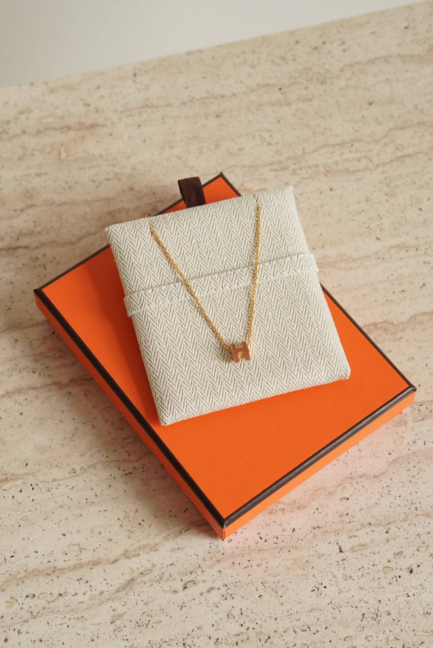 HERMÈS MINI POP H NECKLACE | NEW GOLD