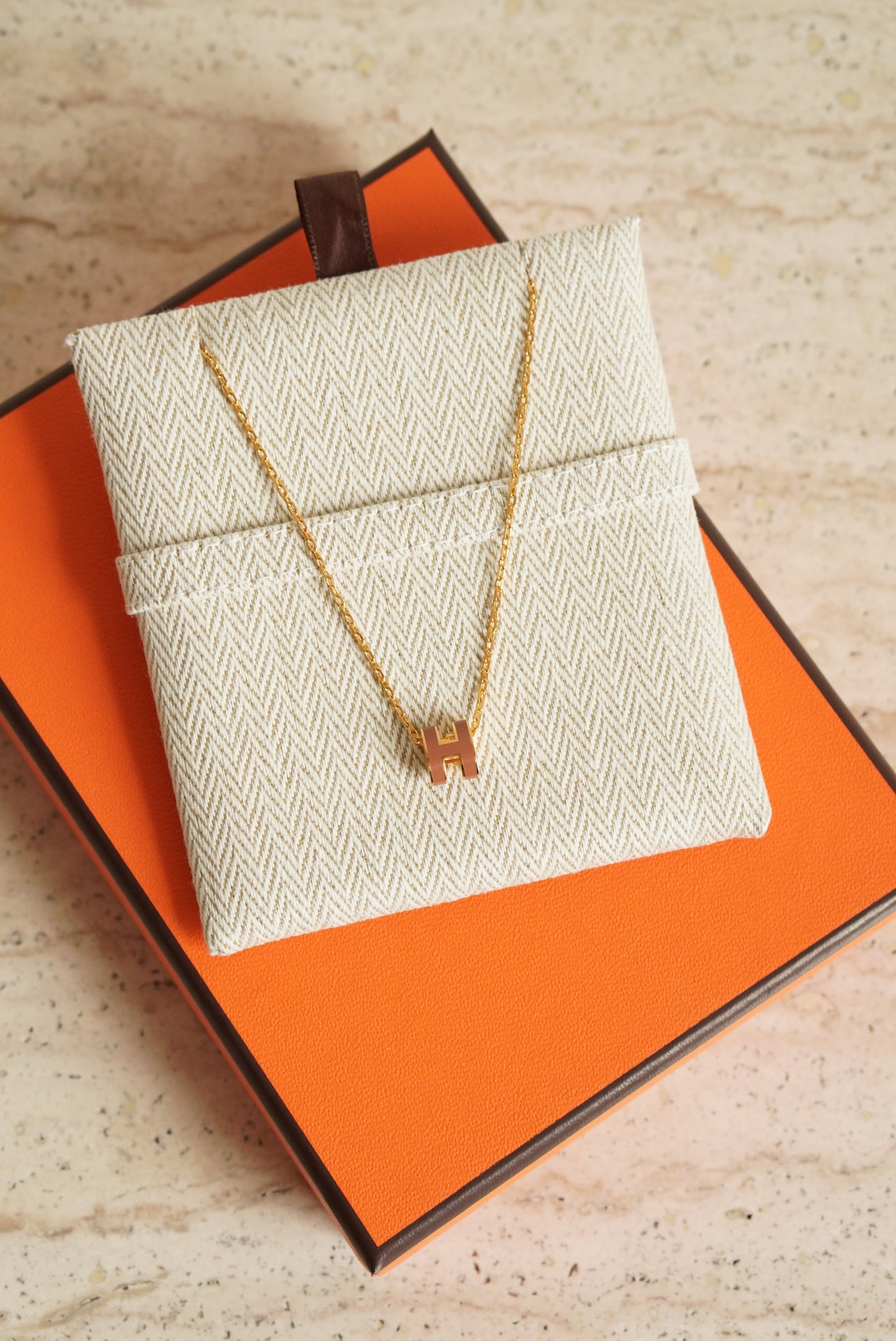 HERMÈS MINI POP H NECKLACE | NEW GOLD