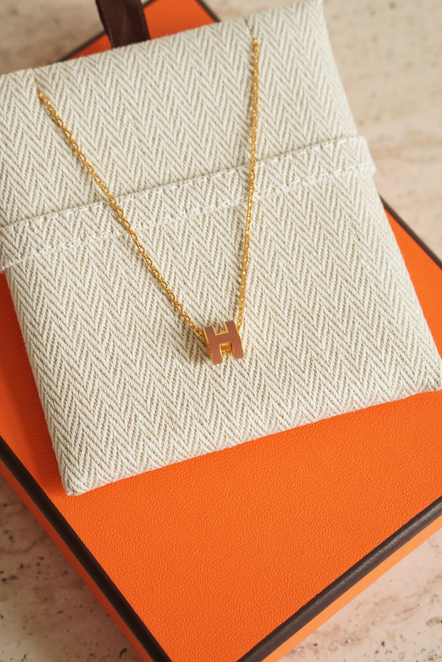 HERMÈS MINI POP H NECKLACE | NEW GOLD
