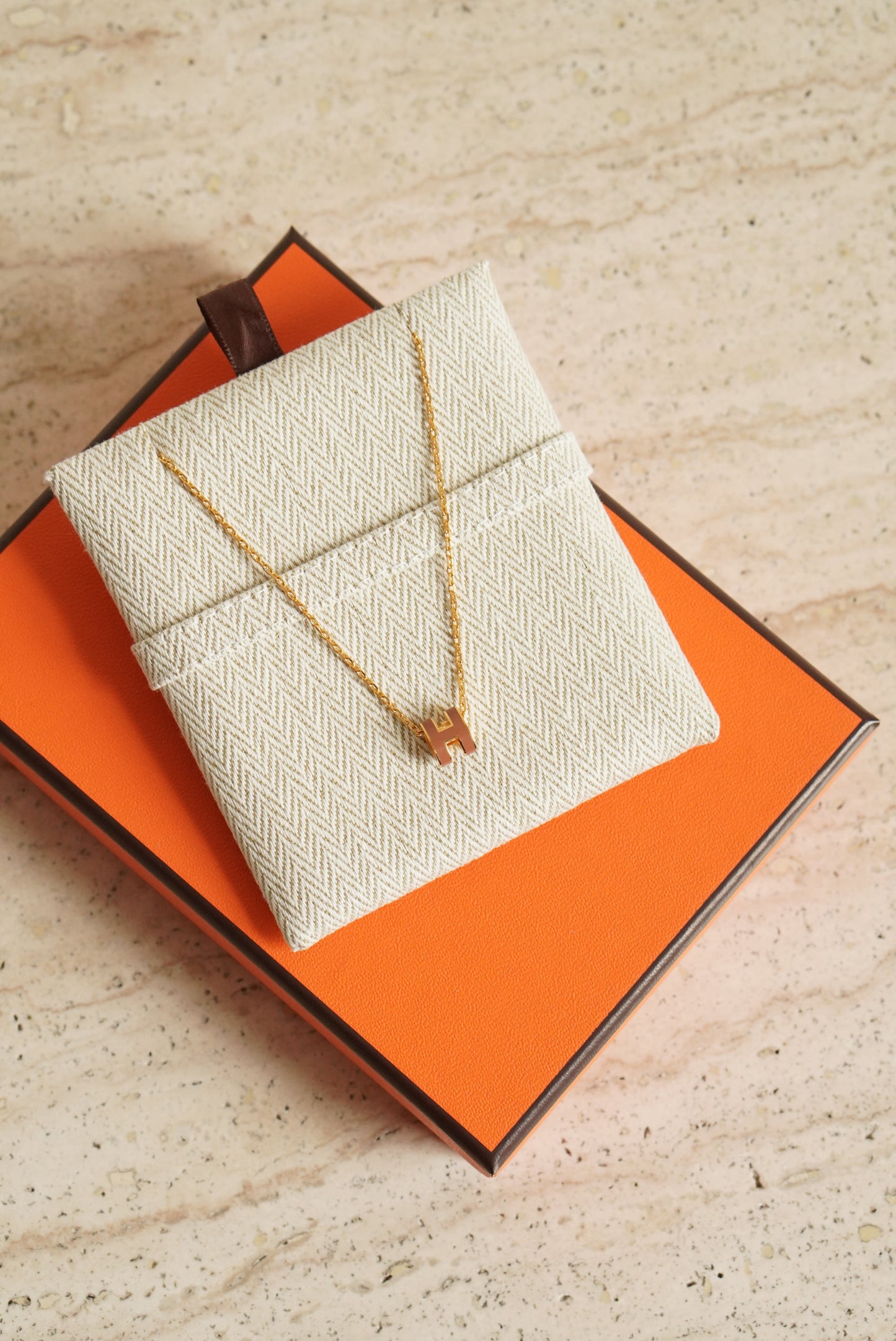 HERMÈS MINI POP H NECKLACE | NEW GOLD