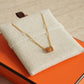 HERMÈS MINI POP H NECKLACE | NEW GOLD