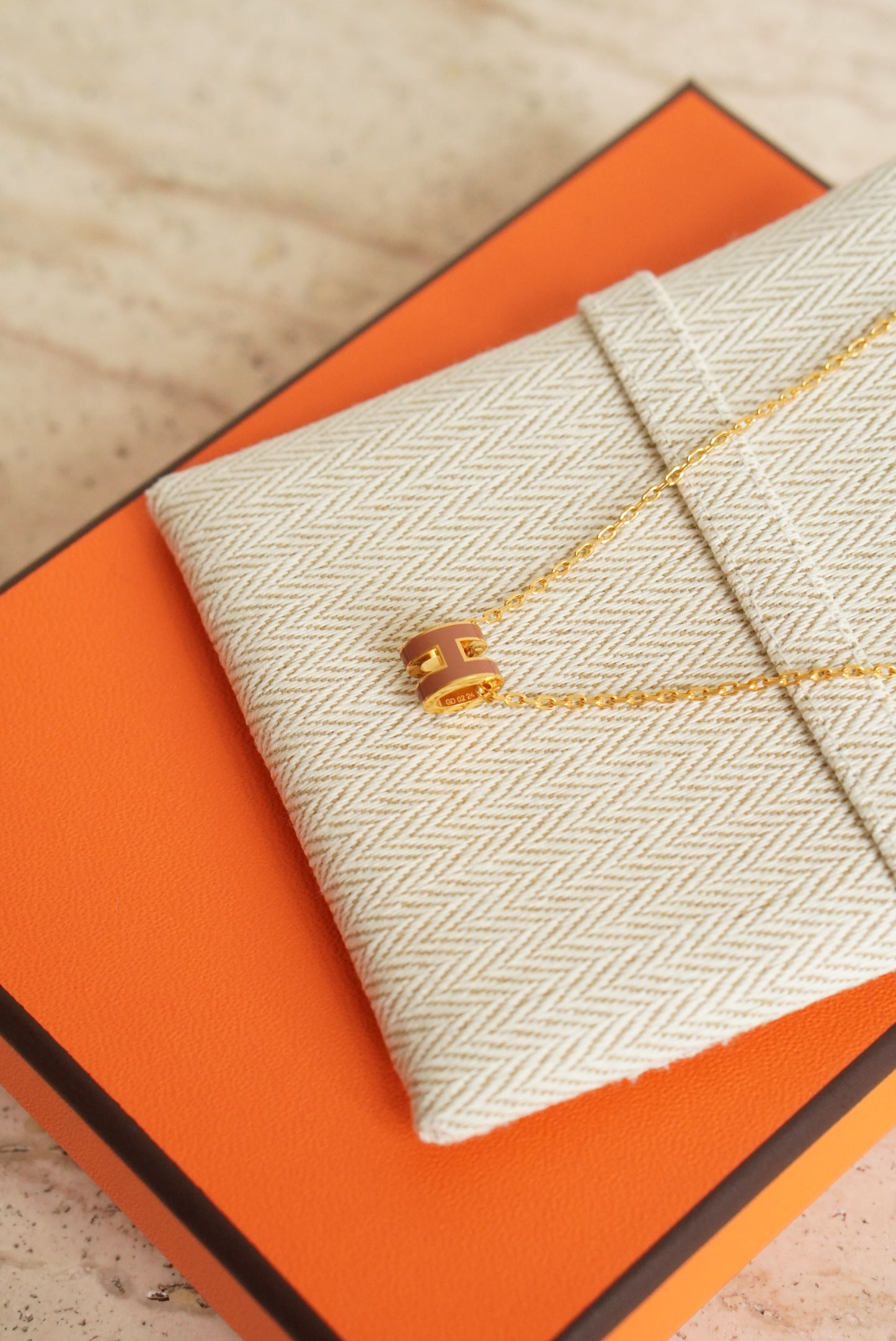 HERMÈS MINI POP H NECKLACE | NEW GOLD