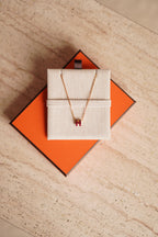 HERMÈS MINI POP H NECKLACE | ROUGE GRENAT