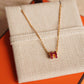 HERMÈS MINI POP H NECKLACE | ROUGE GRENAT