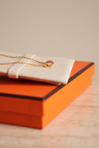 HERMÈS MINI POP H NECKLACE | ROUGE GRENAT