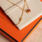HERMÈS MINI POP H NECKLACE | ROUGE GRENAT