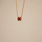 HERMÈS MINI POP H NECKLACE | ROUGE GRENAT