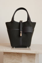 HERMÈS PICOTIN 18 POCKET | DARK BRONZE & EBENE