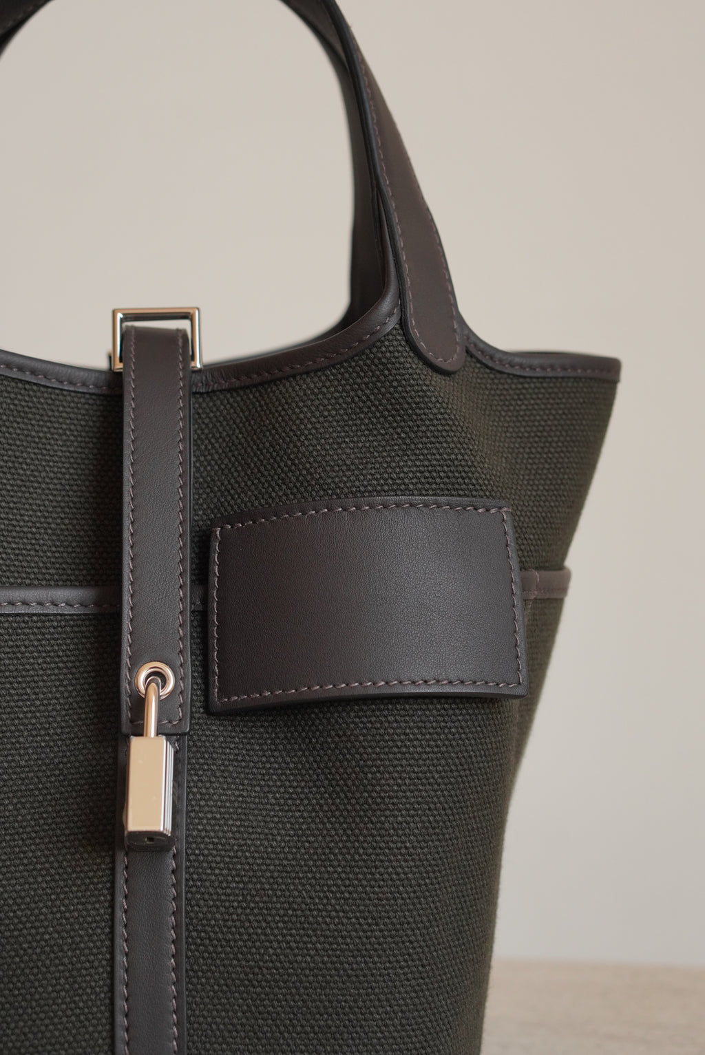 HERMÈS PICOTIN 18 POCKET | DARK BRONZE & EBENE