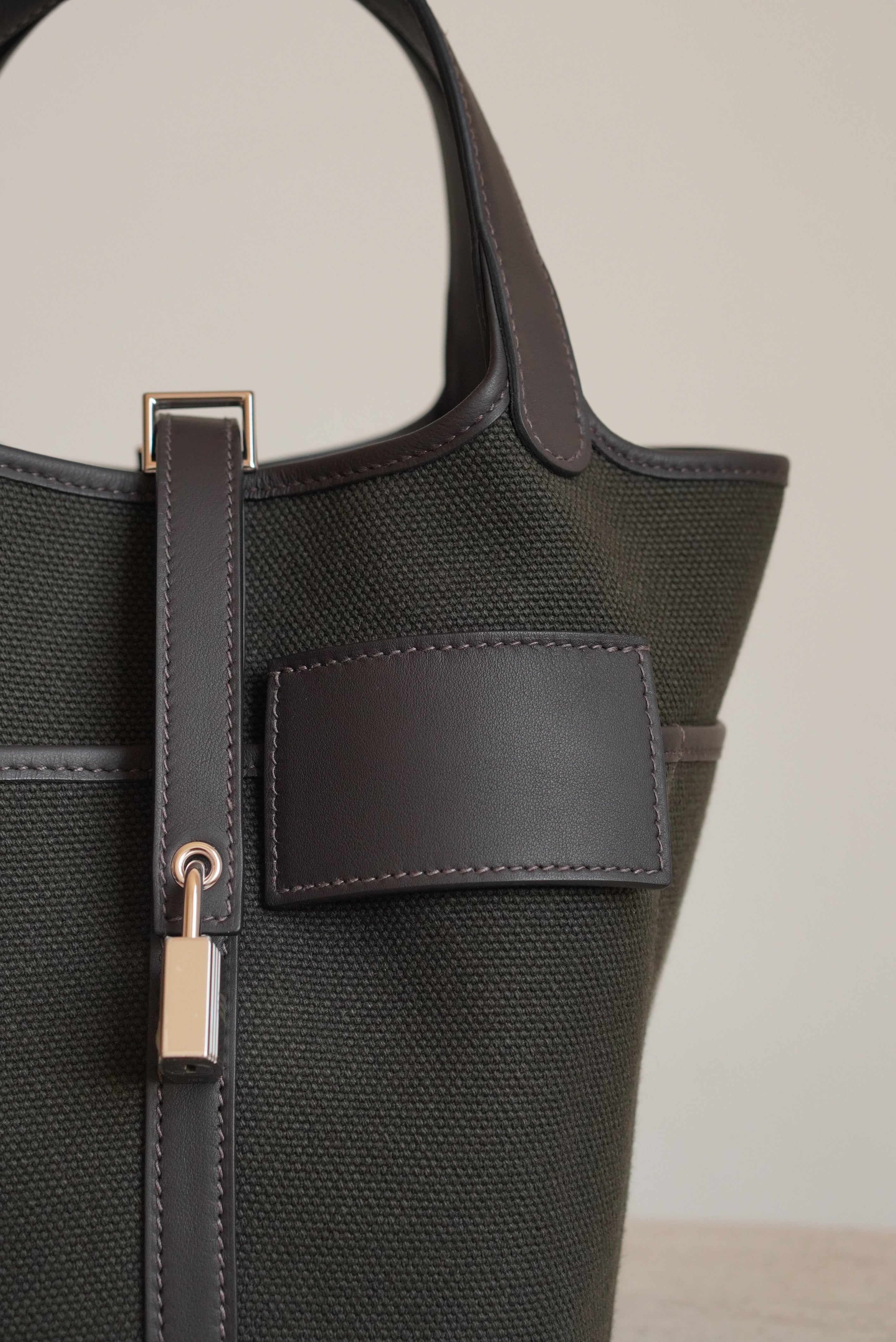 HERMÈS PICOTIN 18 POCKET | DARK BRONZE & EBENE