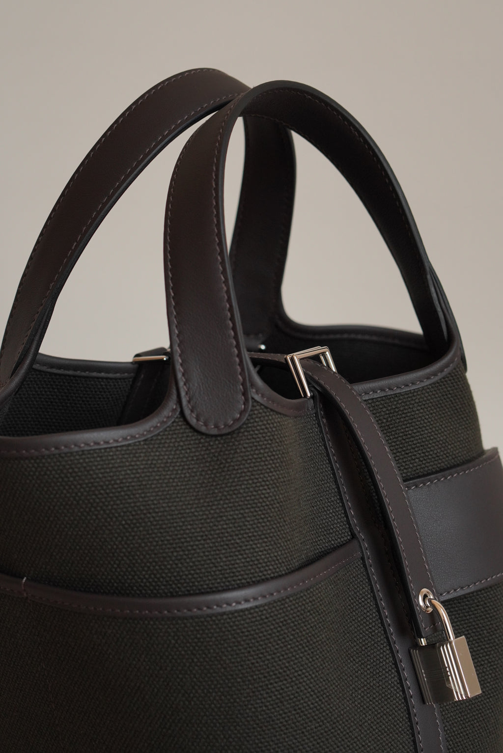 HERMÈS PICOTIN 18 POCKET | DARK BRONZE & EBENE