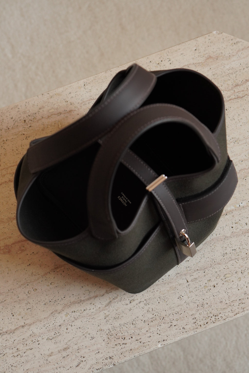 HERMÈS PICOTIN 18 POCKET | DARK BRONZE & EBENE
