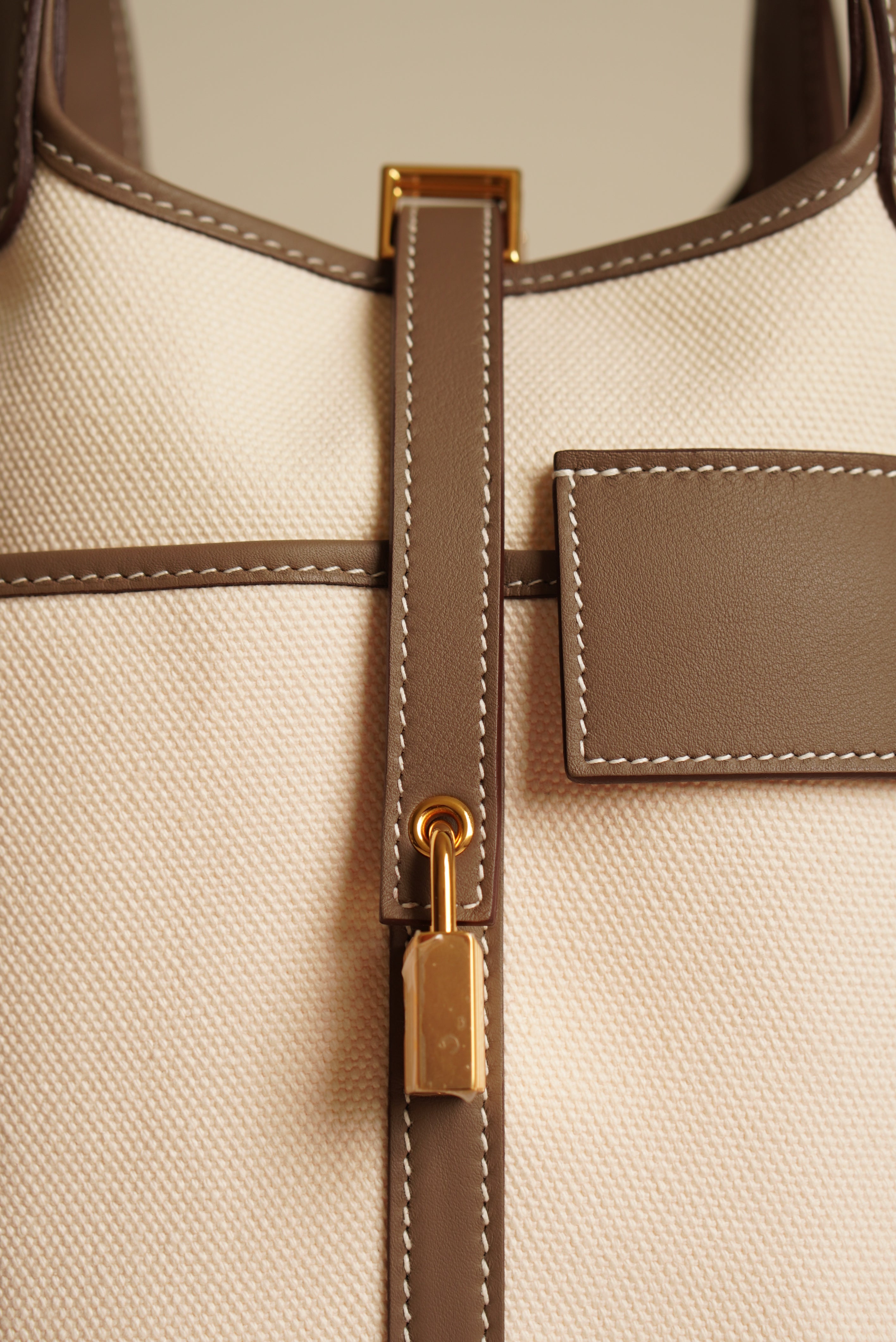 HERMÈS PICOTIN 18 POCKET | ECRU & ETOUPE