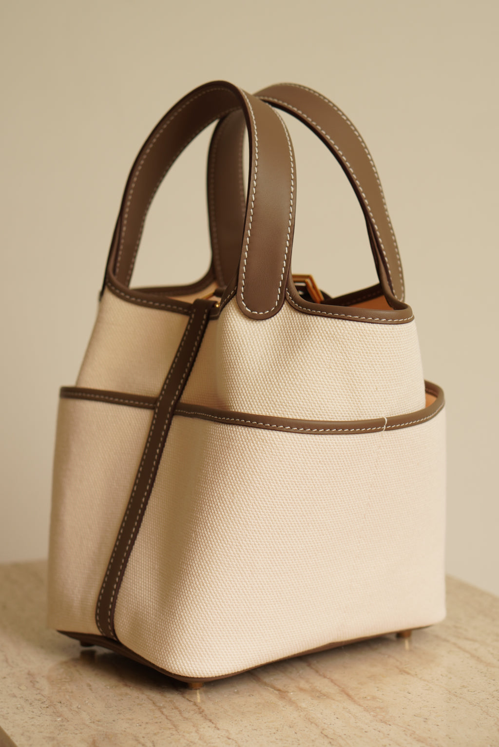 HERMÈS PICOTIN 18 POCKET | ECRU & ETOUPE