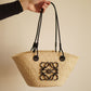 LOEWE ANAGRAM BASKET SMALL | BLACK