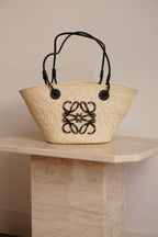 LOEWE ANAGRAM BASKET SMALL | BLACK