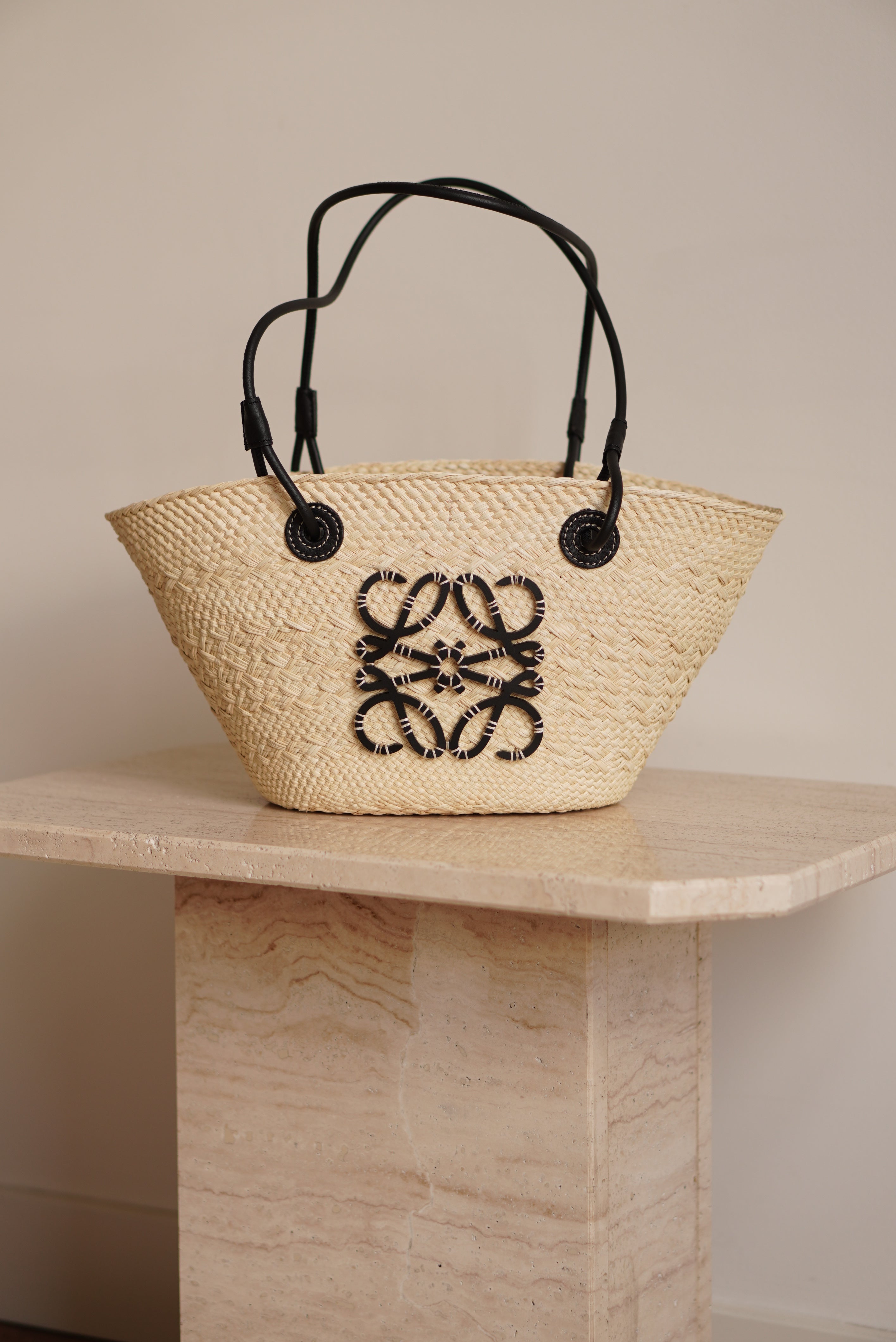 LOEWE ANAGRAM BASKET SMALL | BLACK