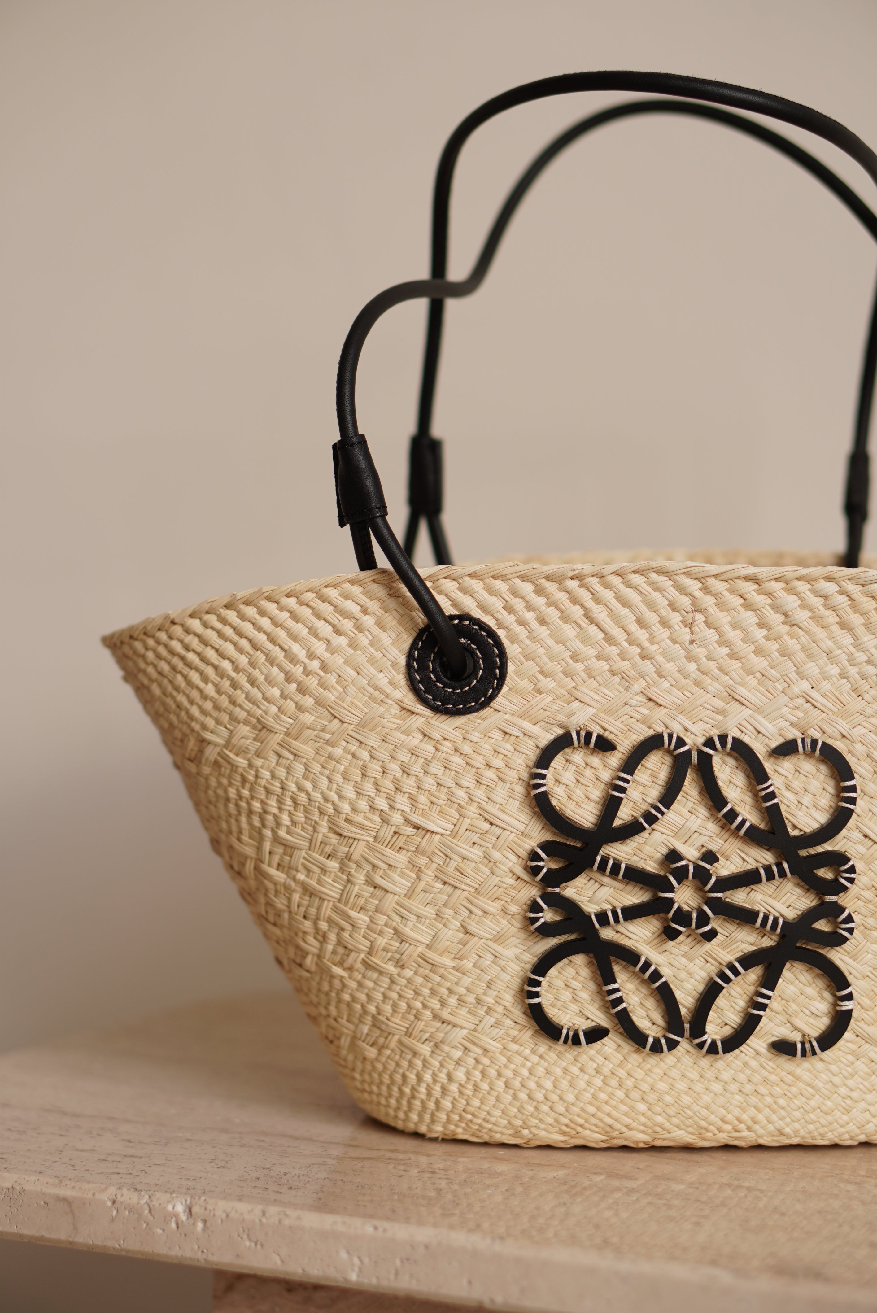 LOEWE ANAGRAM BASKET SMALL | BLACK
