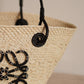 LOEWE ANAGRAM BASKET SMALL | BLACK
