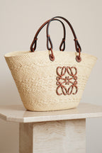LOEWE ANAGRAM BASKET MEDIUM | BROWN
