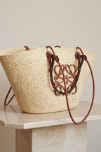 LOEWE ANAGRAM BASKET MEDIUM | BROWN