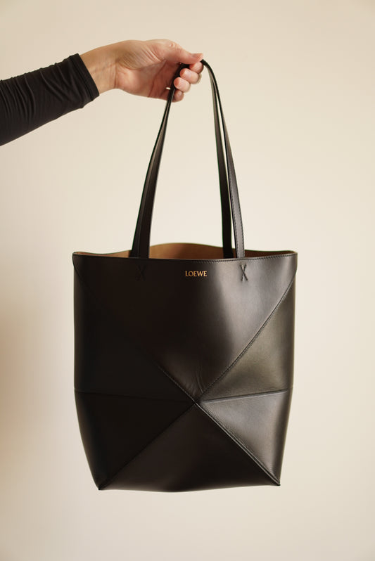 LOEWE MEDIUM PUZZLE FOLD MEDIUM | BLACK