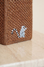 LOEWE x SUNA FUJITA LEMUR FONT TOTE SMALL | BROWN