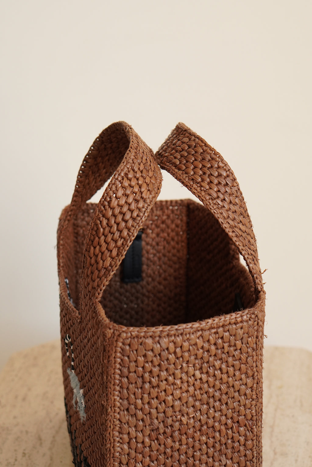 LOEWE x SUNA FUJITA LEMUR FONT TOTE SMALL | BROWN