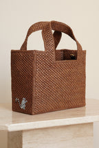 LOEWE x SUNA FUJITA LEMUR FONT TOTE SMALL | BROWN