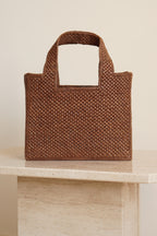 LOEWE x SUNA FUJITA LEMUR FONT TOTE SMALL | BROWN