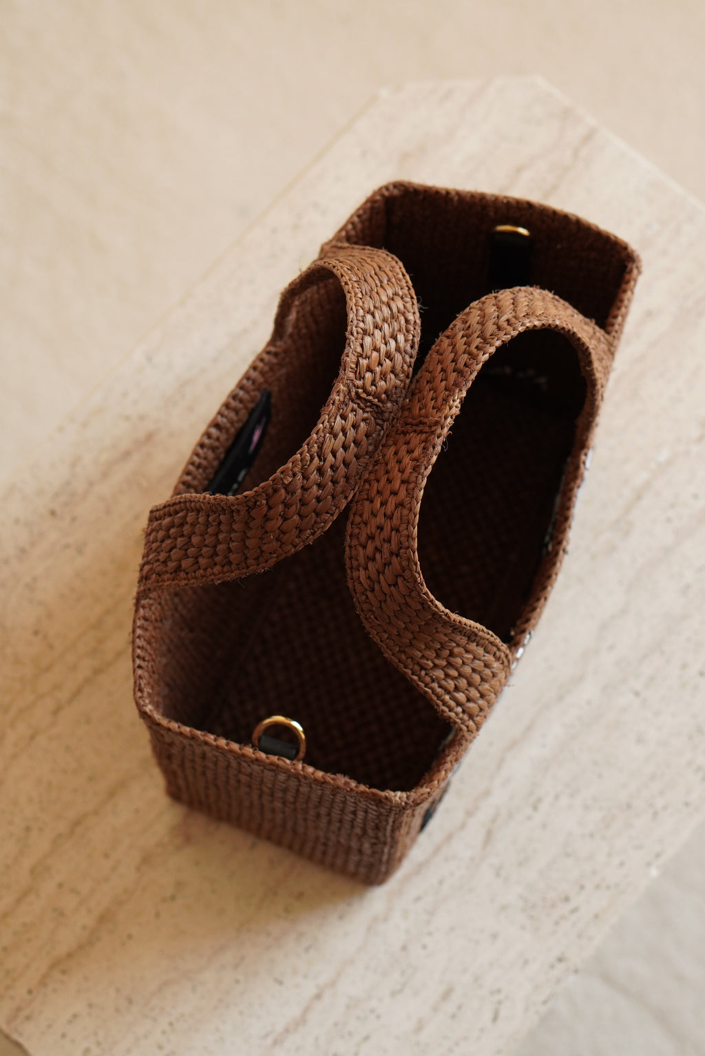 LOEWE x SUNA FUJITA LEMUR FONT TOTE SMALL | BROWN