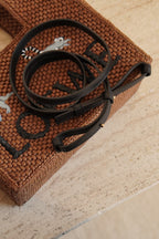LOEWE x SUNA FUJITA LEMUR FONT TOTE SMALL | BROWN