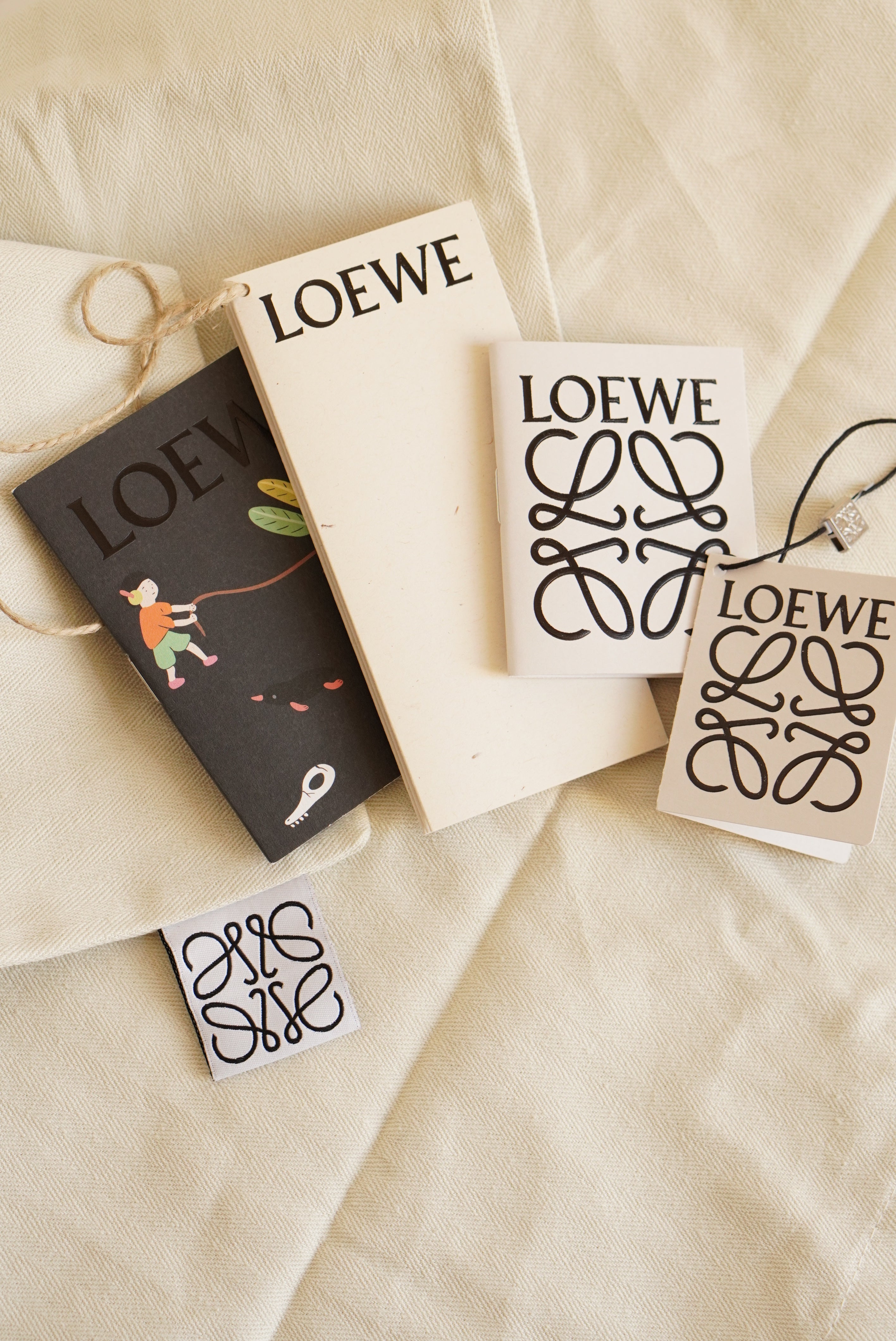 LOEWE x SUNA FUJITA LEMUR FONT TOTE SMALL | BROWN