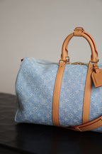 LOUIS VUITTON KEEPALL BANDOULIÈRE 45 | SKY BLUE DENIM