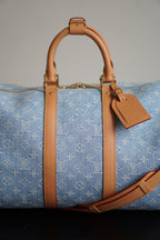 LOUIS VUITTON KEEPALL BANDOULIÈRE 45 | SKY BLUE DENIM