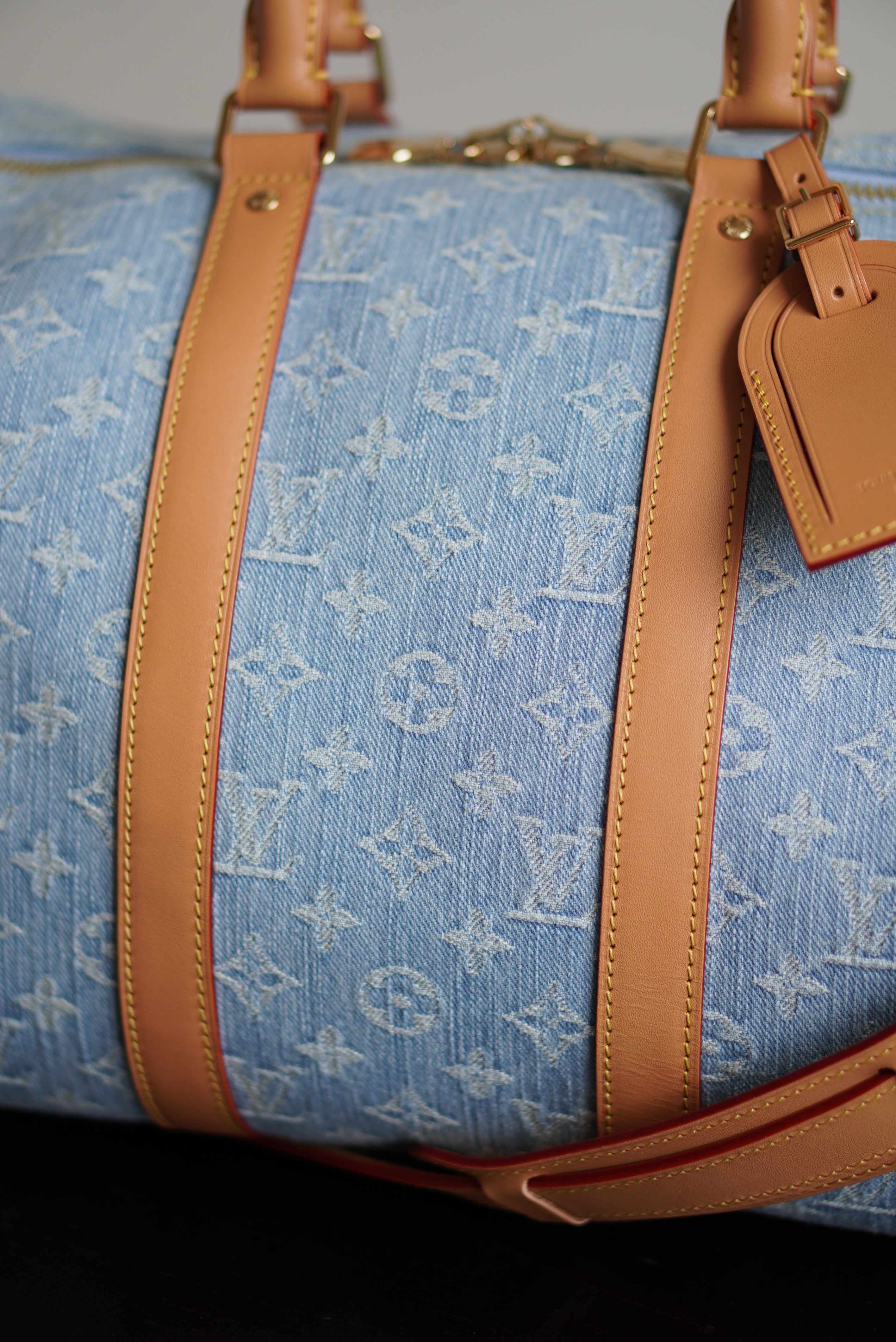 LOUIS VUITTON KEEPALL BANDOULIÈRE 45 | SKY BLUE DENIM