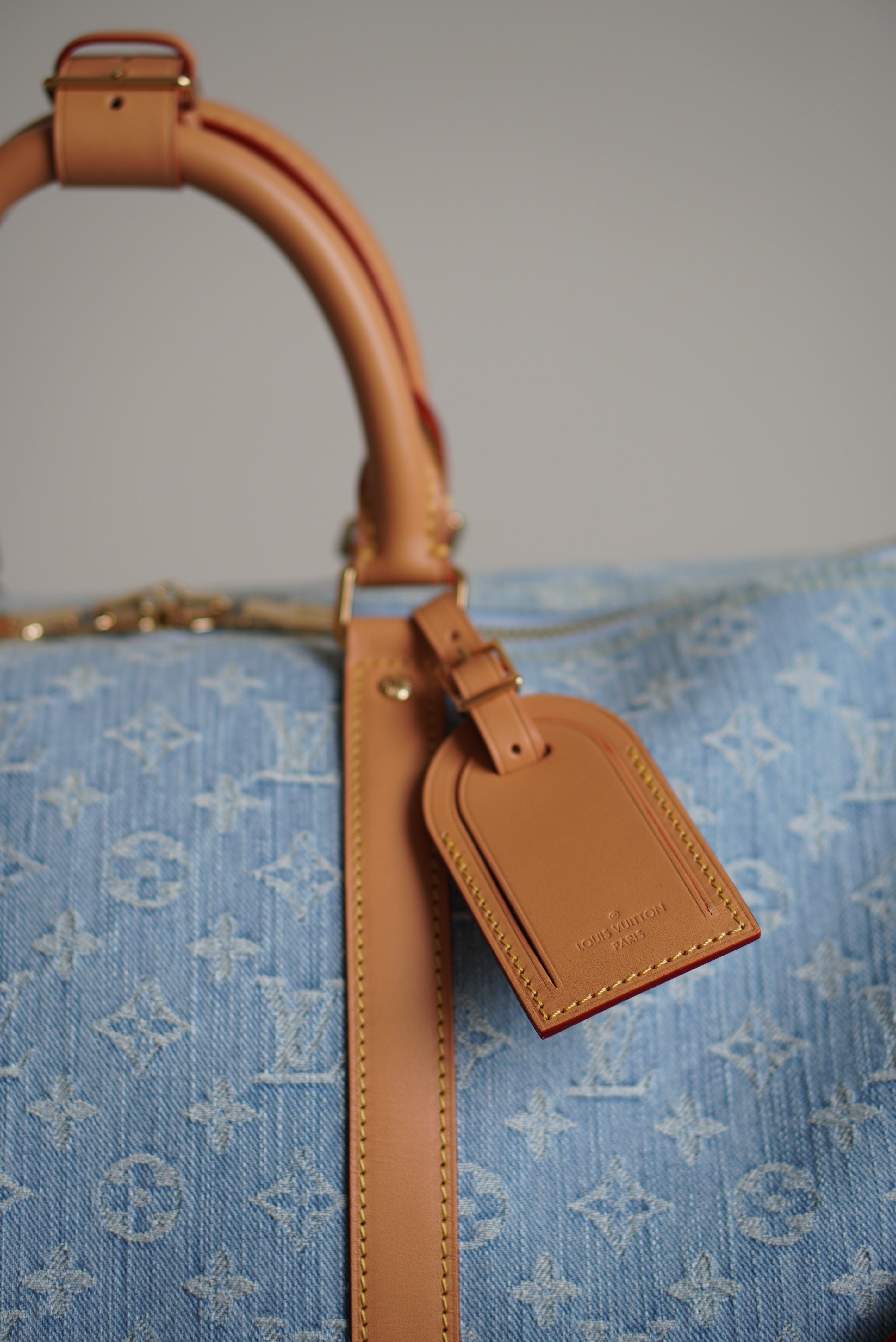 LOUIS VUITTON KEEPALL BANDOULIÈRE 45 | SKY BLUE DENIM