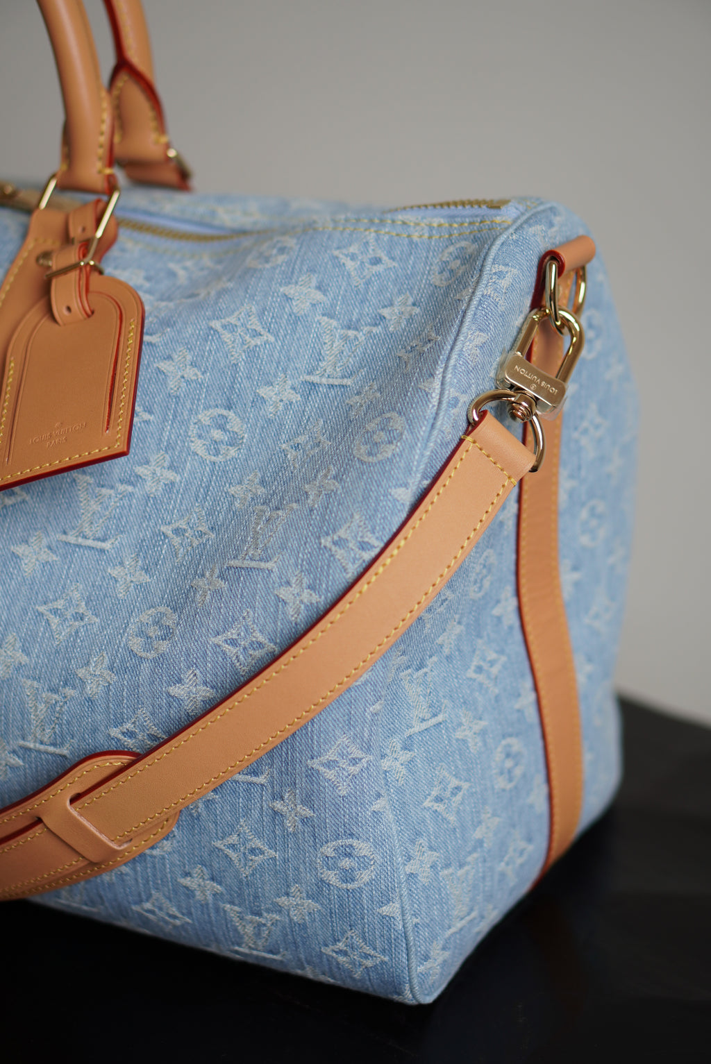 LOUIS VUITTON KEEPALL BANDOULIÈRE 45 | SKY BLUE DENIM