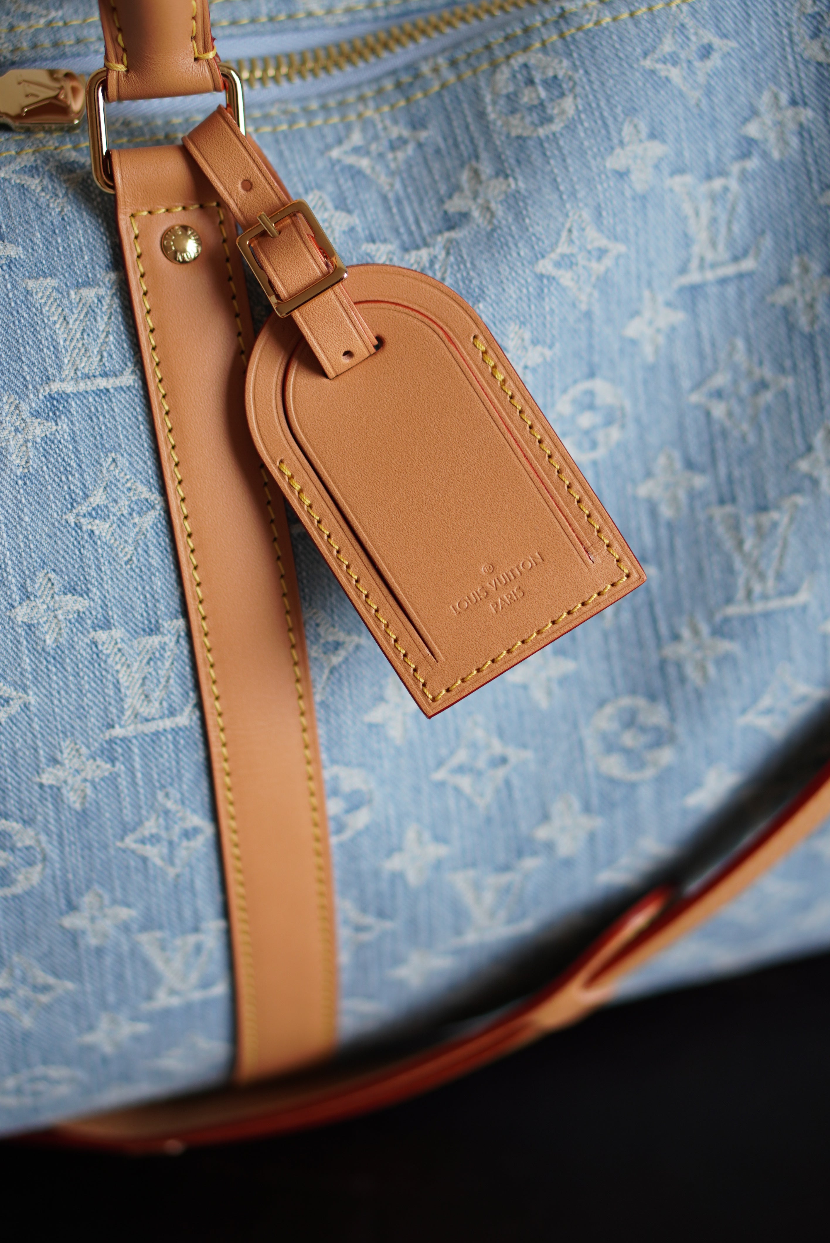 LOUIS VUITTON KEEPALL BANDOULIÈRE 45 | SKY BLUE DENIM