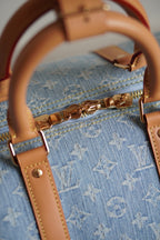 LOUIS VUITTON KEEPALL BANDOULIÈRE 45 | SKY BLUE DENIM