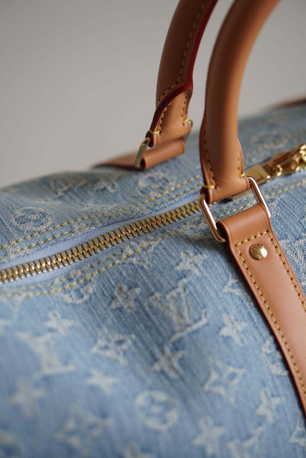 LOUIS VUITTON KEEPALL BANDOULIÈRE 45 | SKY BLUE DENIM