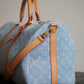 LOUIS VUITTON KEEPALL BANDOULIÈRE 45 | SKY BLUE DENIM