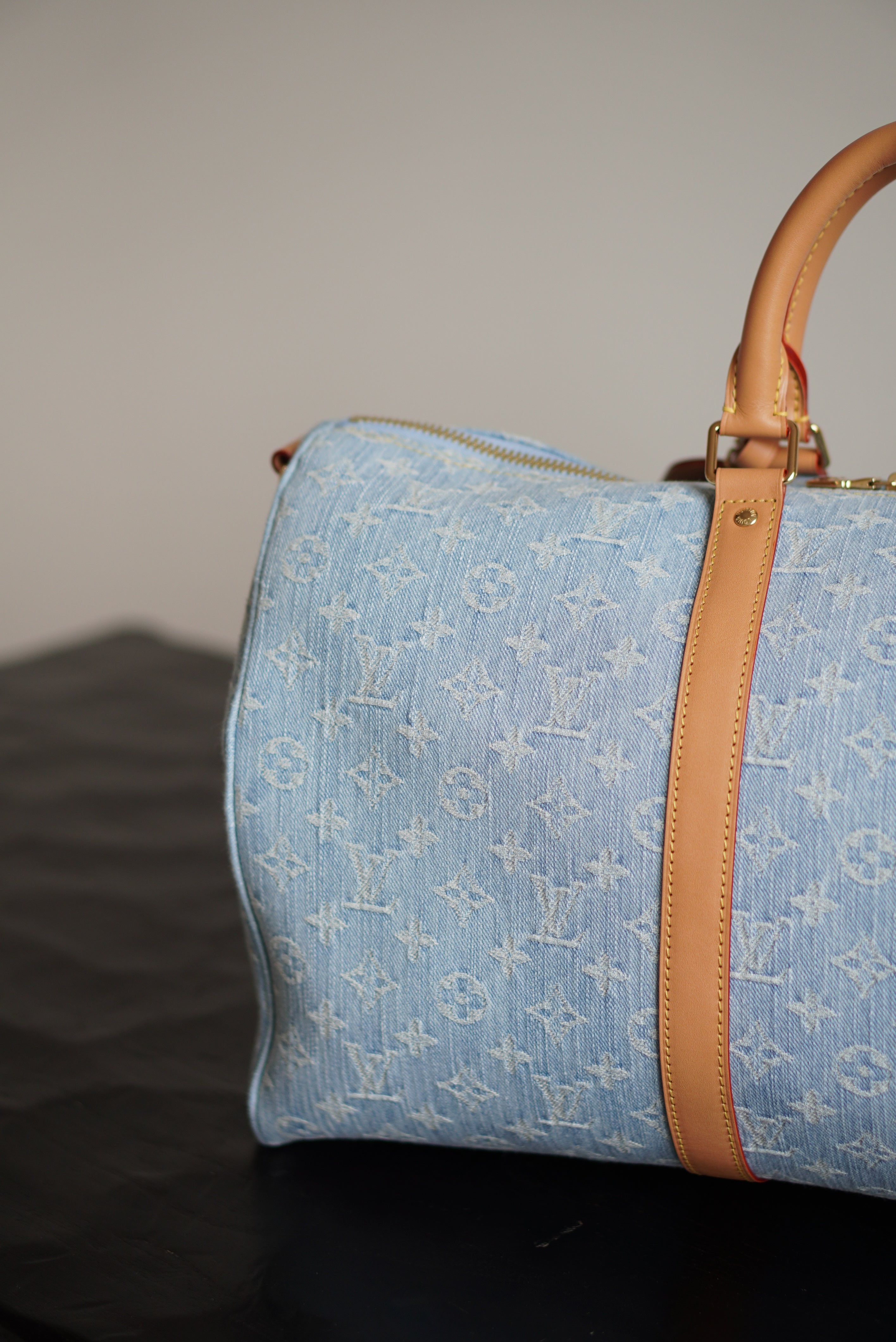 LOUIS VUITTON KEEPALL BANDOULIÈRE 45 | SKY BLUE DENIM