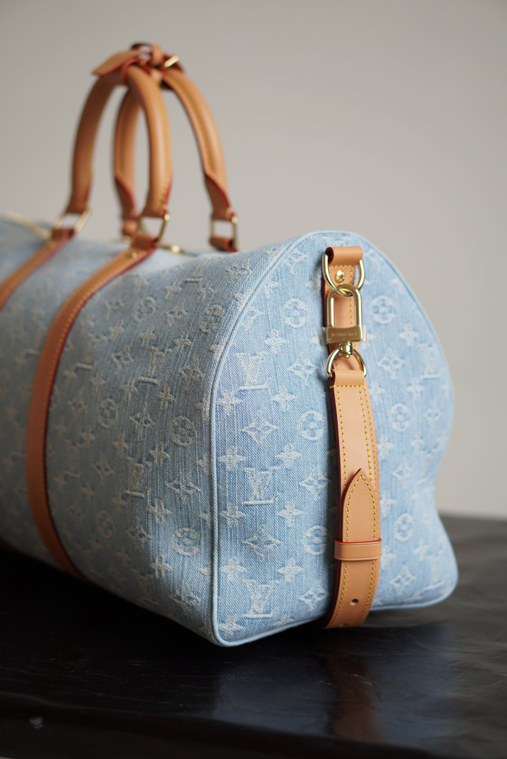 LOUIS VUITTON KEEPALL BANDOULIÈRE 45 | SKY BLUE DENIM