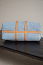 LOUIS VUITTON KEEPALL BANDOULIÈRE 45 | SKY BLUE DENIM