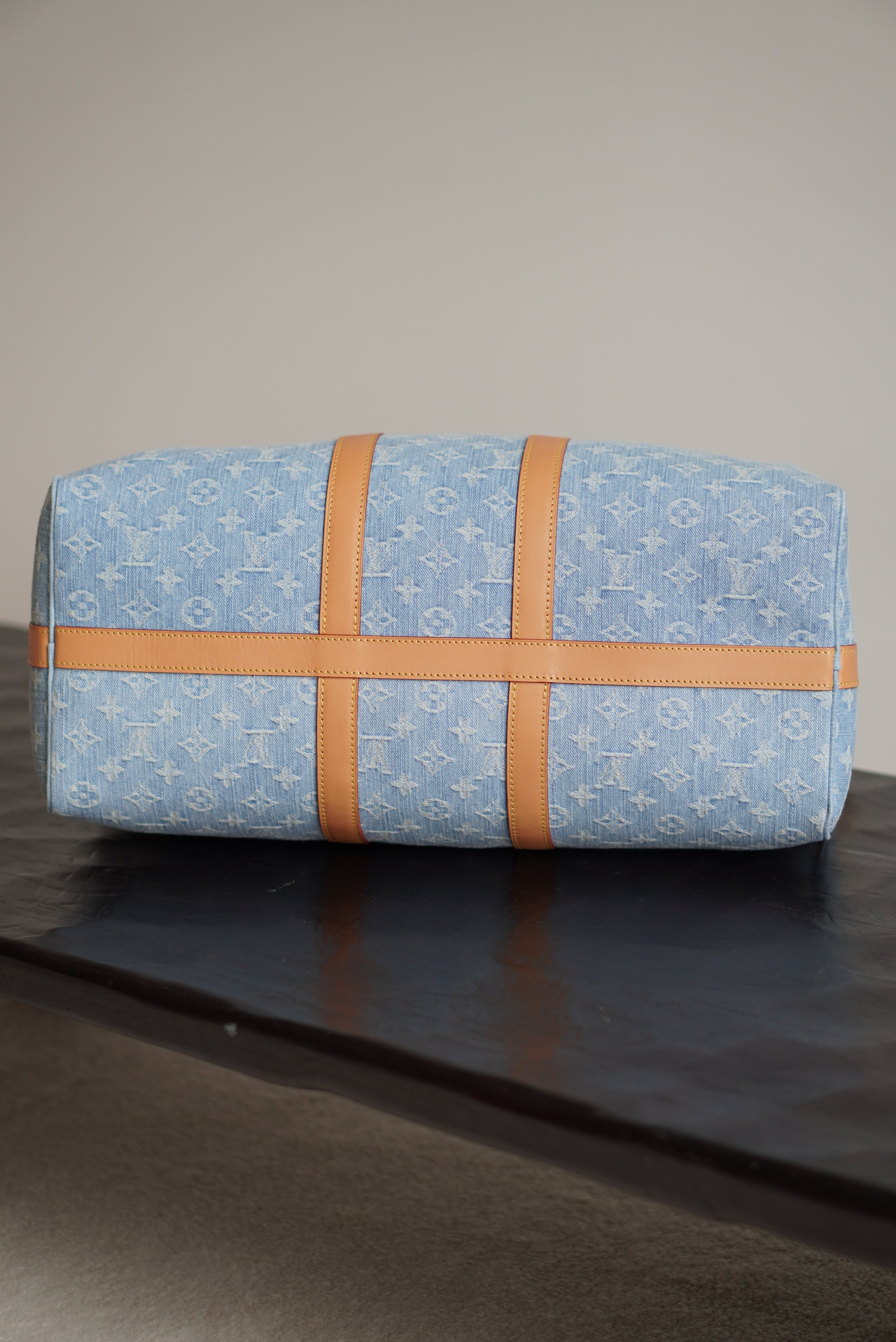 LOUIS VUITTON KEEPALL BANDOULIÈRE 45 | SKY BLUE DENIM