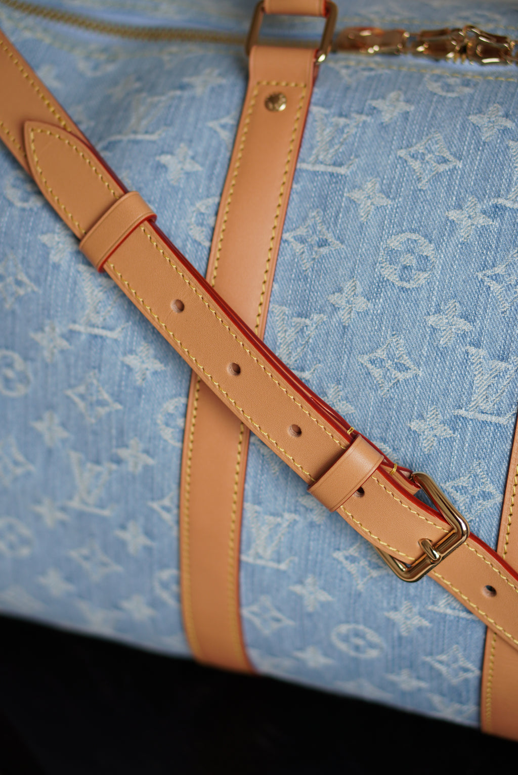 LOUIS VUITTON KEEPALL BANDOULIÈRE 45 | SKY BLUE DENIM