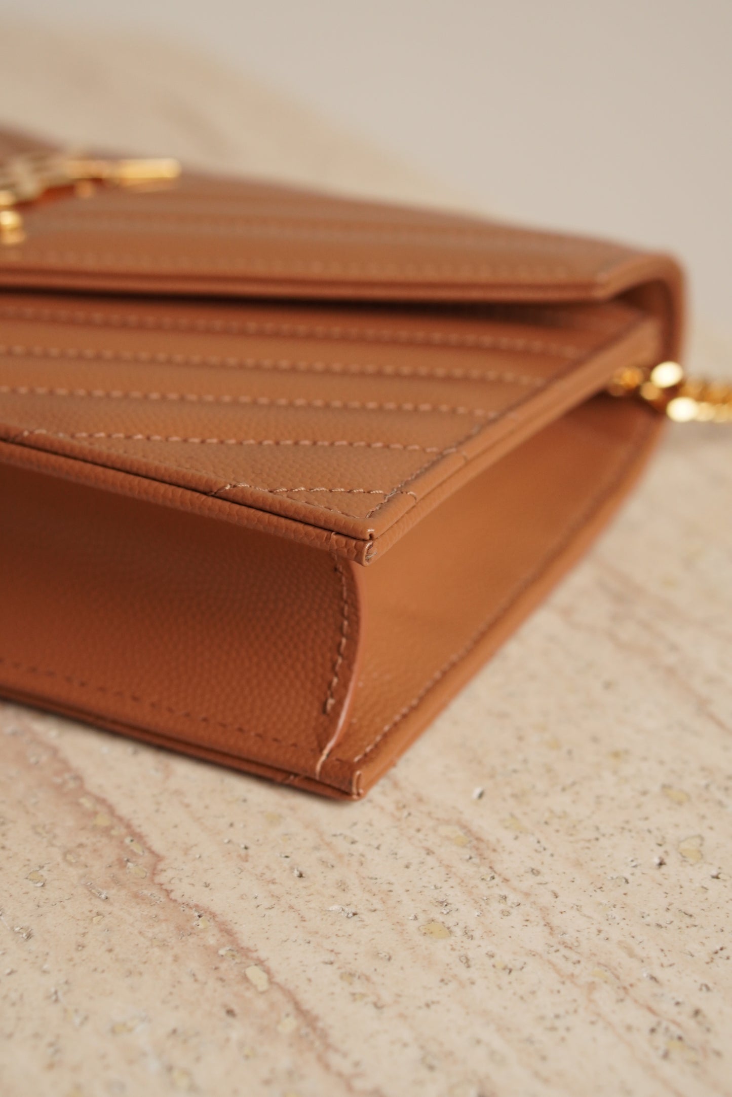 SAINT LAURENT CASSANDRE ENVELOPE CHAIN WALLET