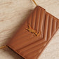SAINT LAURENT CASSANDRE ENVELOPE CHAIN WALLET